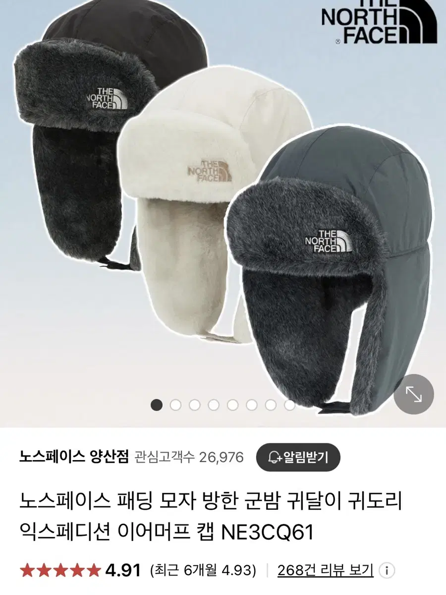 노스페이스 이어머프캡